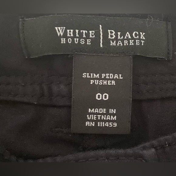 WHBM Slim Pedal Pusher Pants size 00 0 - Picture 3 of 3